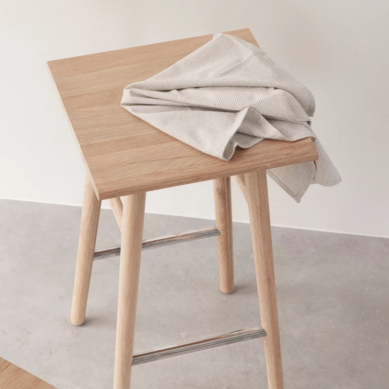 Wood II Küchenstuhl – weiß pigmentierte Eiche