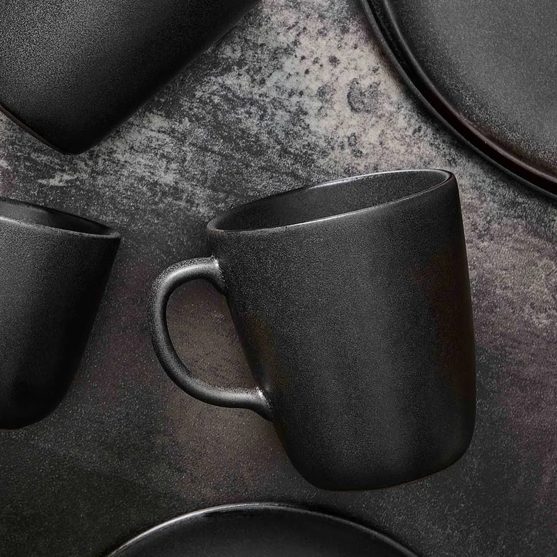 RAW Becher mit Henkel 35 cl Titanium Black