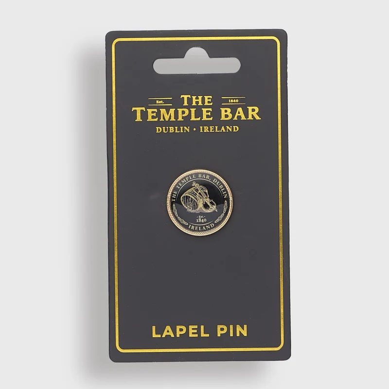 The Temple Bar Collection Black Lapel Pin