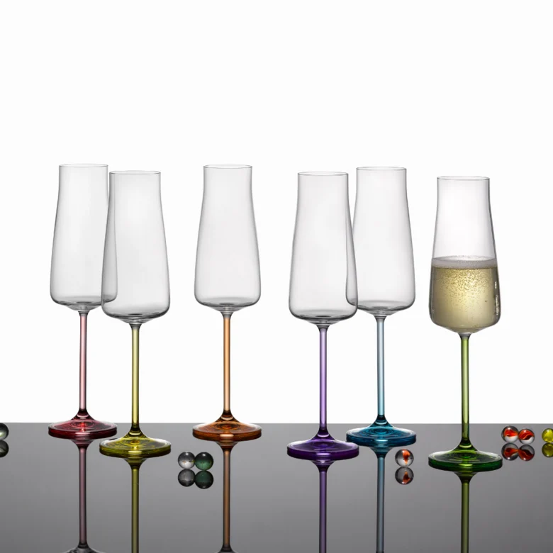 Bohemia Crystal Champagnerglas Rainbow Fresh 210 ml