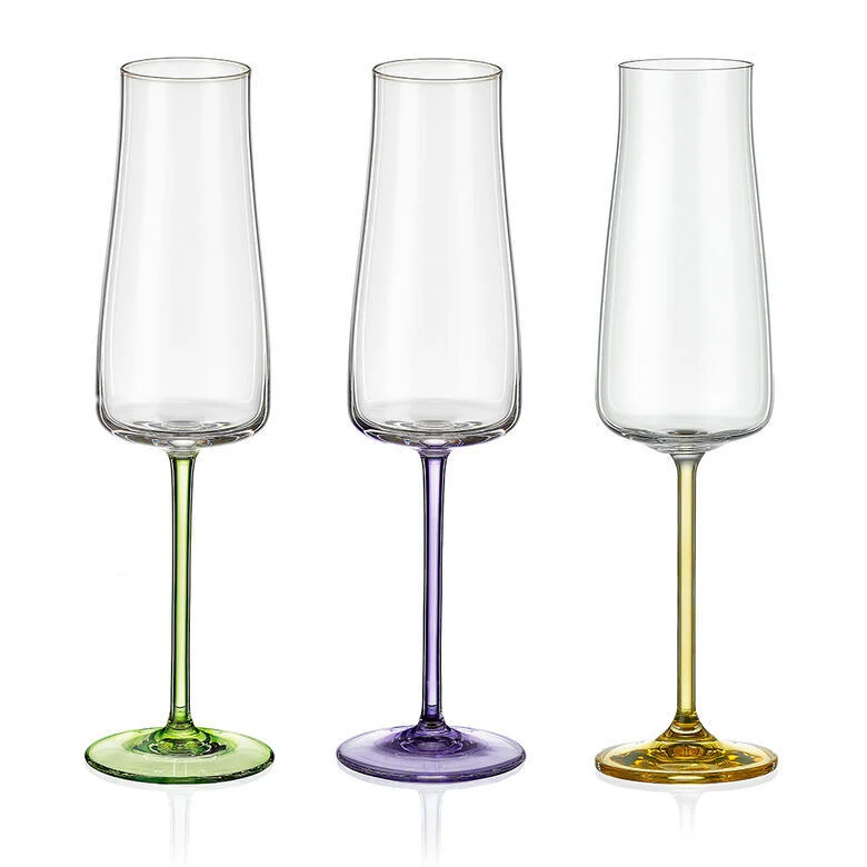 Bohemia Crystal Champagnerglas Rainbow Fresh 210 ml