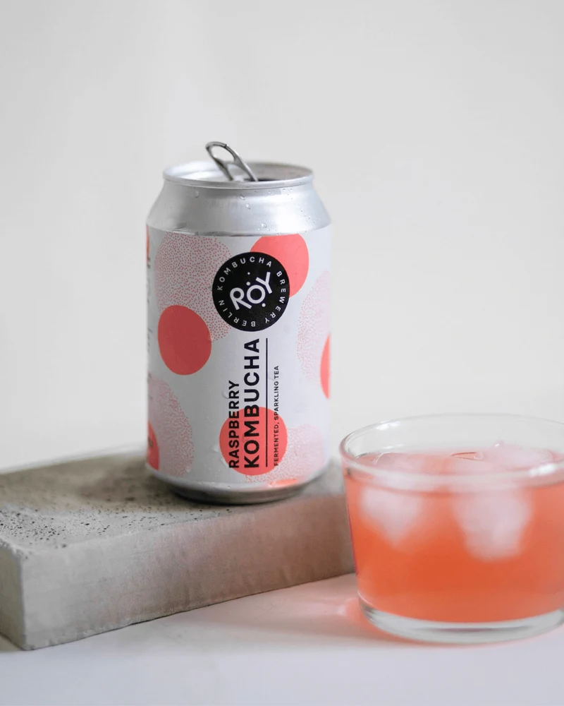 Bio Himbeer Kombucha, 330ml