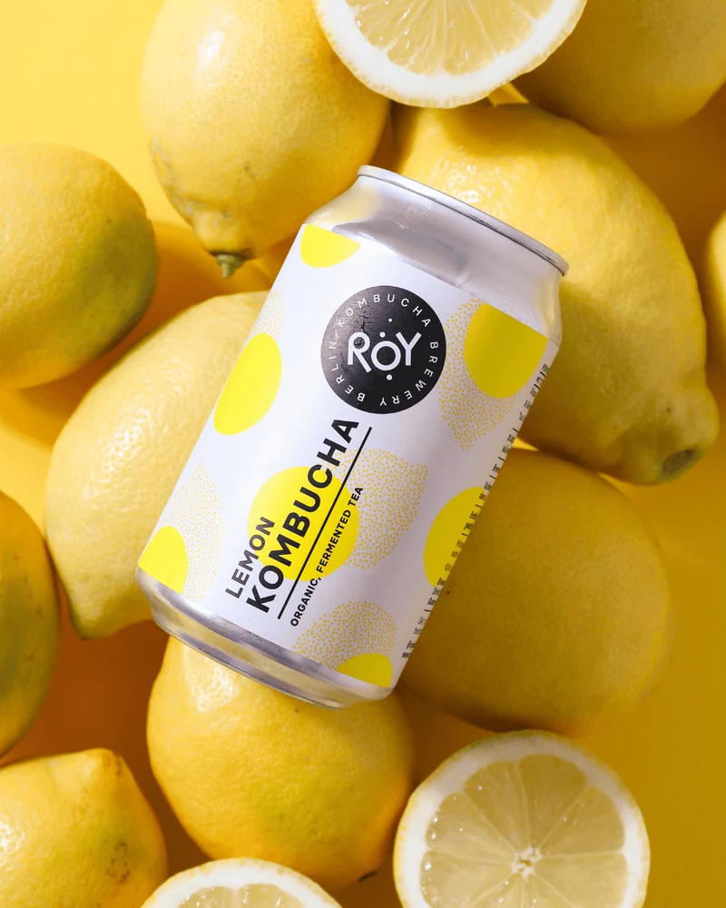 Bio Kombucha mit Zitrone, 330ml
