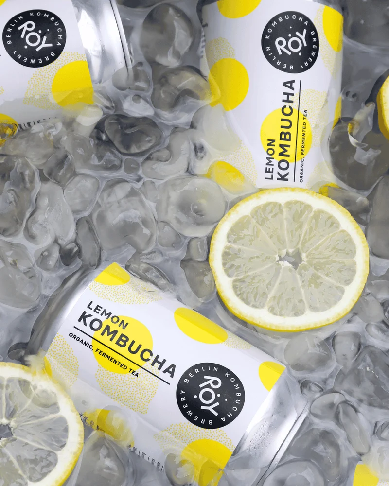 Bio Kombucha mit Zitrone, 330ml