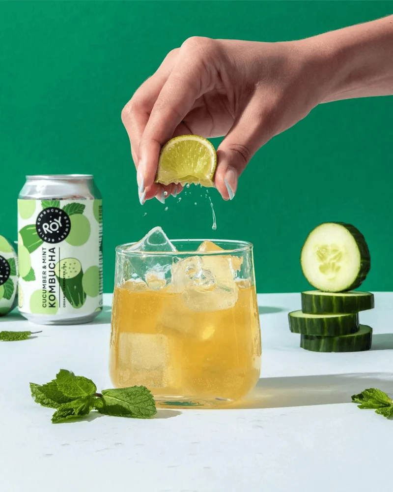 Bio Gurke und Minze Kombucha, 330ml