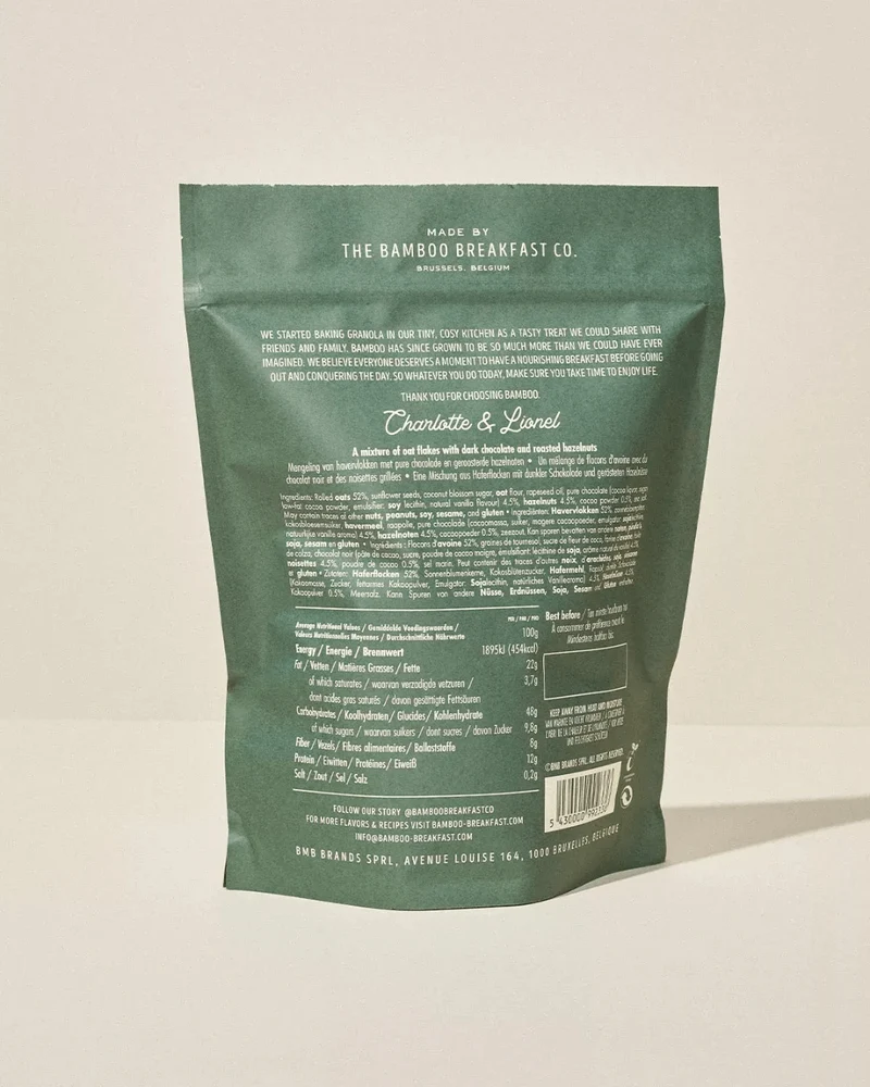 Chunky Granola mit Zartbitterschokolade und Haselnüssen, 500g