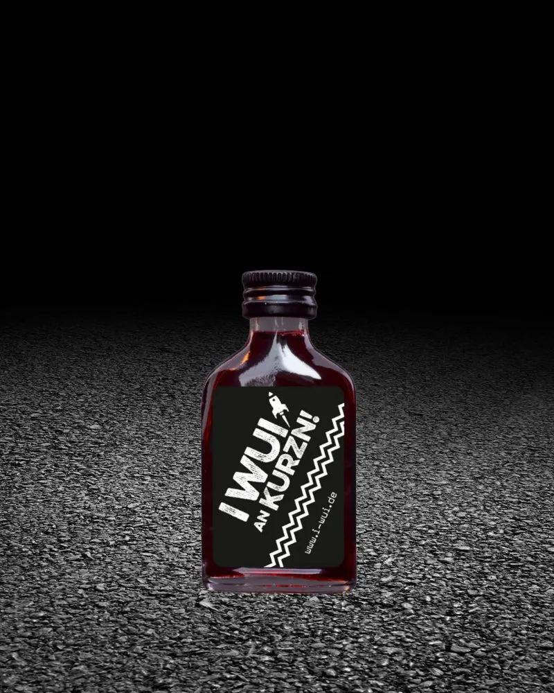 I WUI AN KURZN – Bayerischer Haskap-Likör Partyshot | 24 × 0,02 l