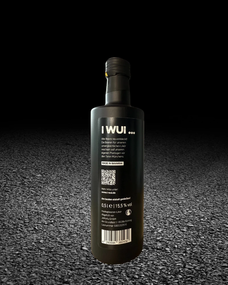 I WUI AN KURZN – Bayerischer Haskap-Likör Partyshot | I WUI AN GROSSN KURZN - 2 x 0,5 L Flasche