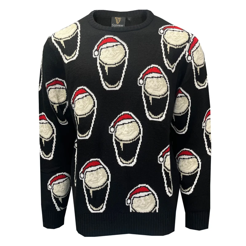Guinness Christmas Jumper – Men's Festive Pint Knit Sweater