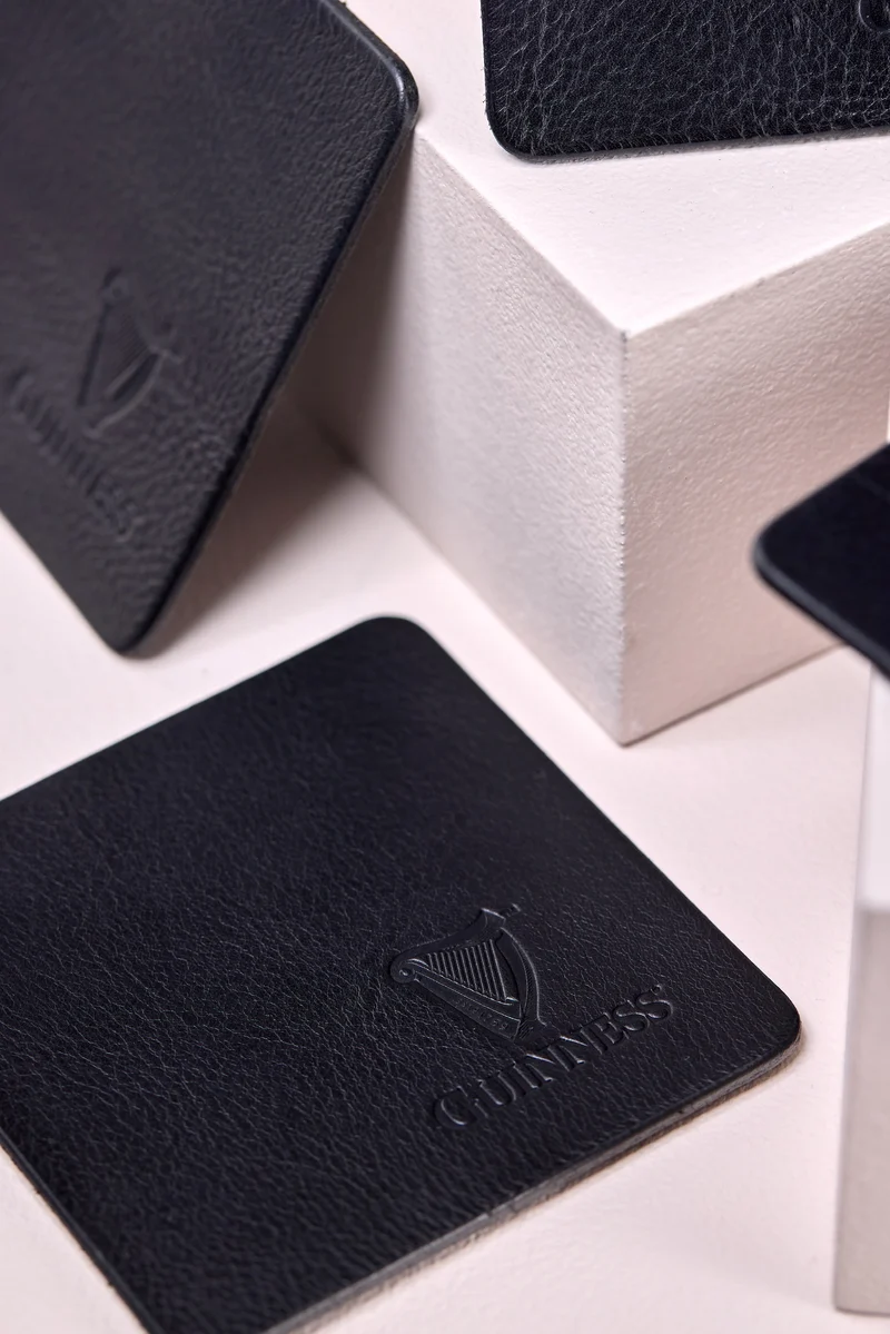 De Bruir Guinness Leather Coasters 4pk