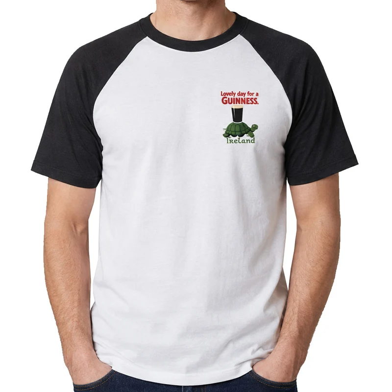 Guinness Lovely Day Turtle White & Black T-Shirt