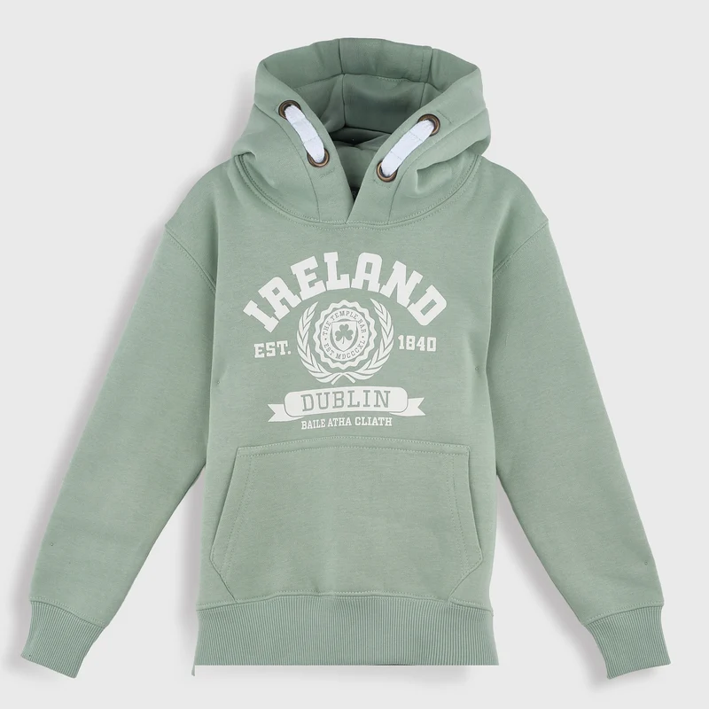 Kids Ireland Laurels 1840 Hoodie Pistachio Green