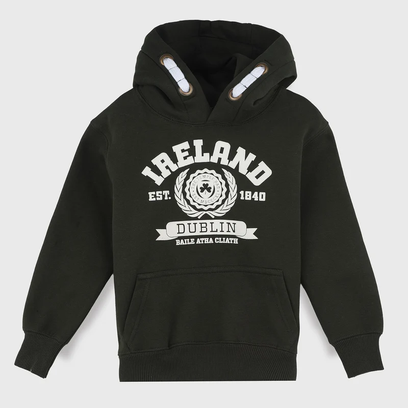 Kids Ireland Laurels 1840 Hoodie Pistachio Green