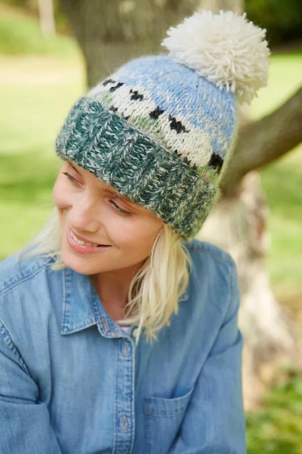 Sheep Bobble Beanie Hat