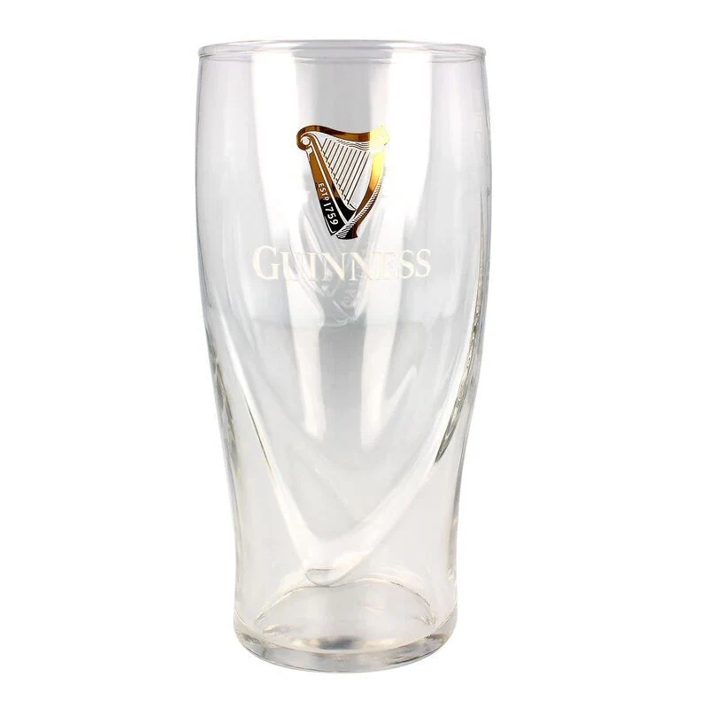 Guinness Pint Glass – Official Harp Logo Beer Glass (20oz / 568ml)