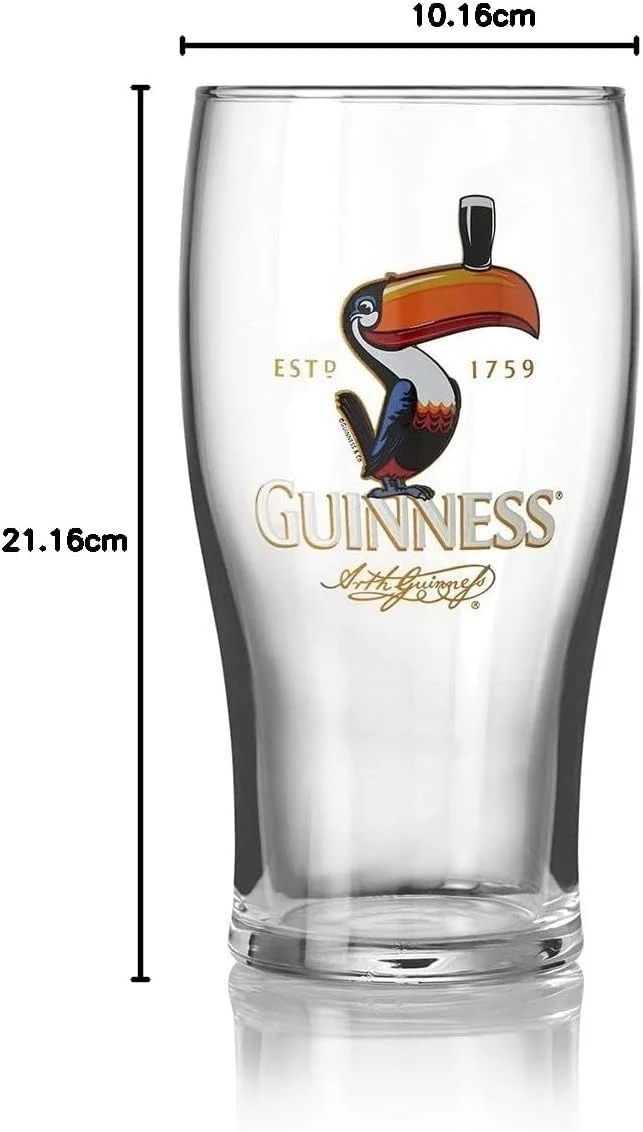 Guinness Toucan Pint Glass – Official Guinness Beer Glass