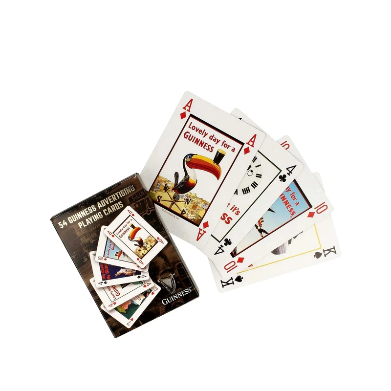 Guinness Playing Cards – Official Irish Card Deck with Harp & Pint Design