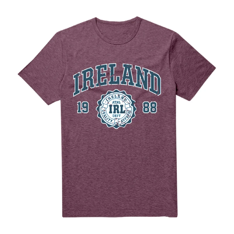 Ireland 1988 T-Shirt – Vintage Irish Crest Tee, Distressed Ireland Shirt, Classic Heritage Gift