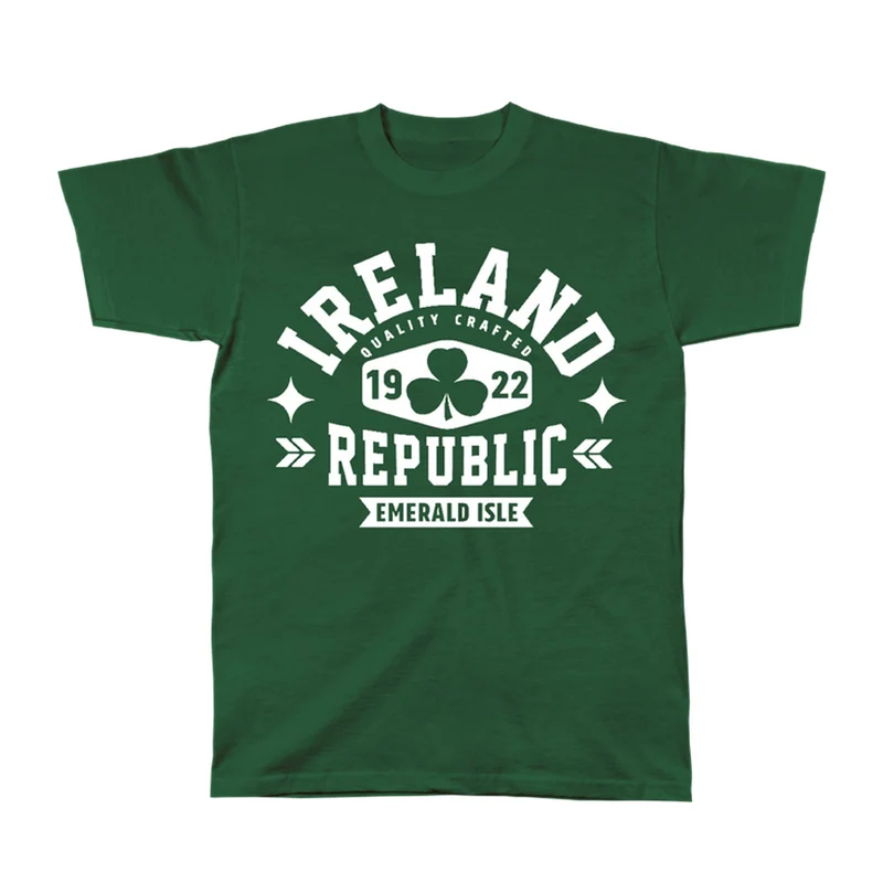 Ireland Republic T-Shirt – Emerald Isle Tee, Shamrock Graphic Shirt, Irish Pride Gift