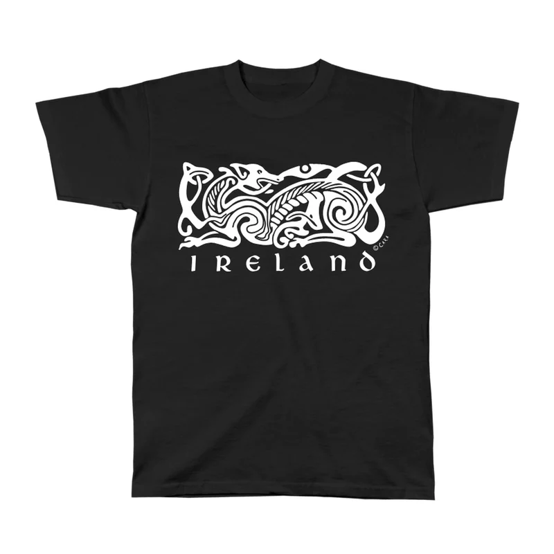 Ireland Celtic Animal T-Shirt – Irish Knotwork Tee, Celtic Dog Design, Traditional Ireland Gift