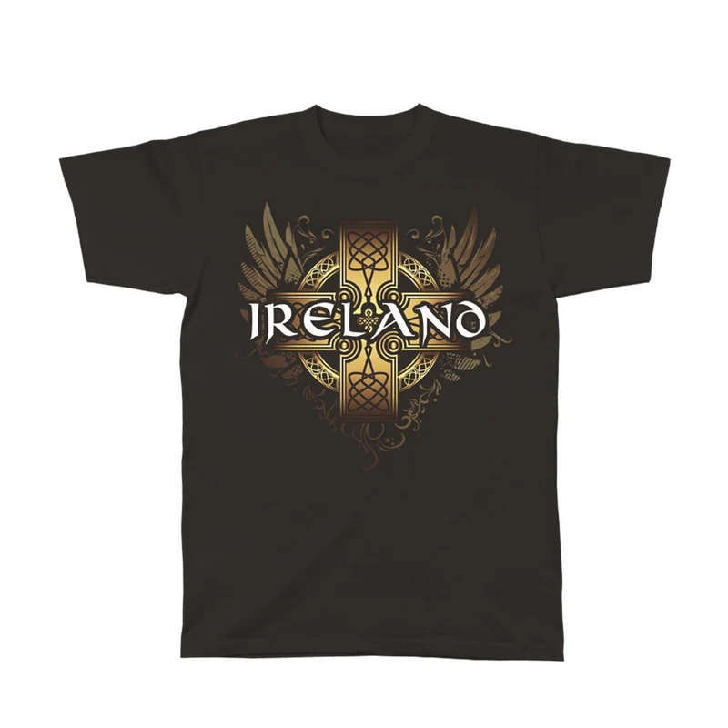 Ireland Celtic Cross T-Shirt – Irish Heritage Tee, Celtic Knot Design, Traditional Ireland Gift