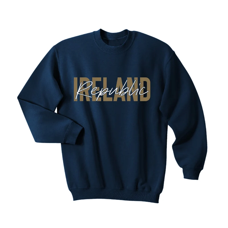 Ireland Republic Sweatshirt – Modern Script Irish Crewneck