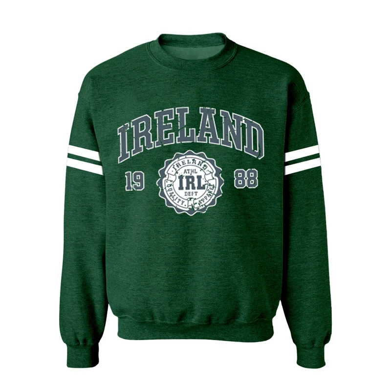 Ireland Athletic Sweatshirt – IRL Vintage College Style Crewneck