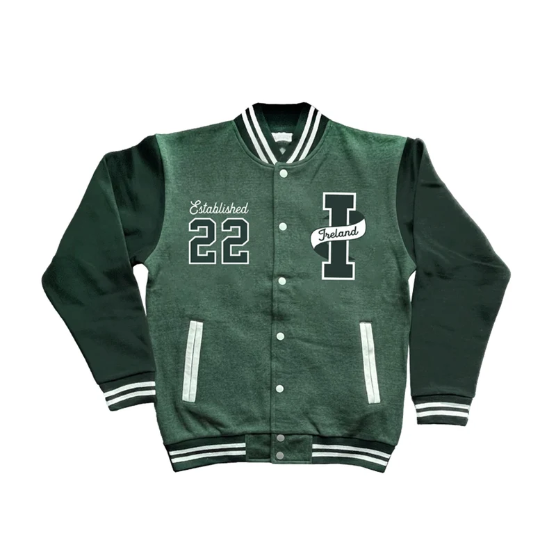 Ireland Varsity Jacket – Established 22 College Style Letterman Jacket