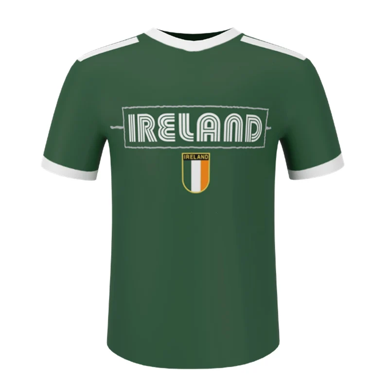 Ireland Retro Crest T-Shirt – Classic Irish Football Style Graphic Tee
