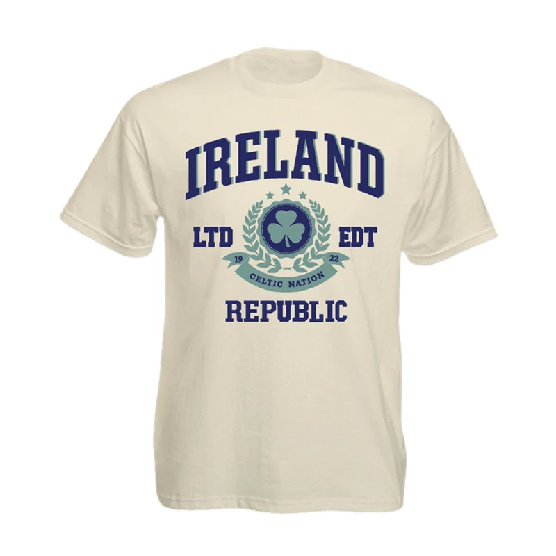 Ireland Republic T-Shirt – Celtic Nation Shamrock Crest Tee
