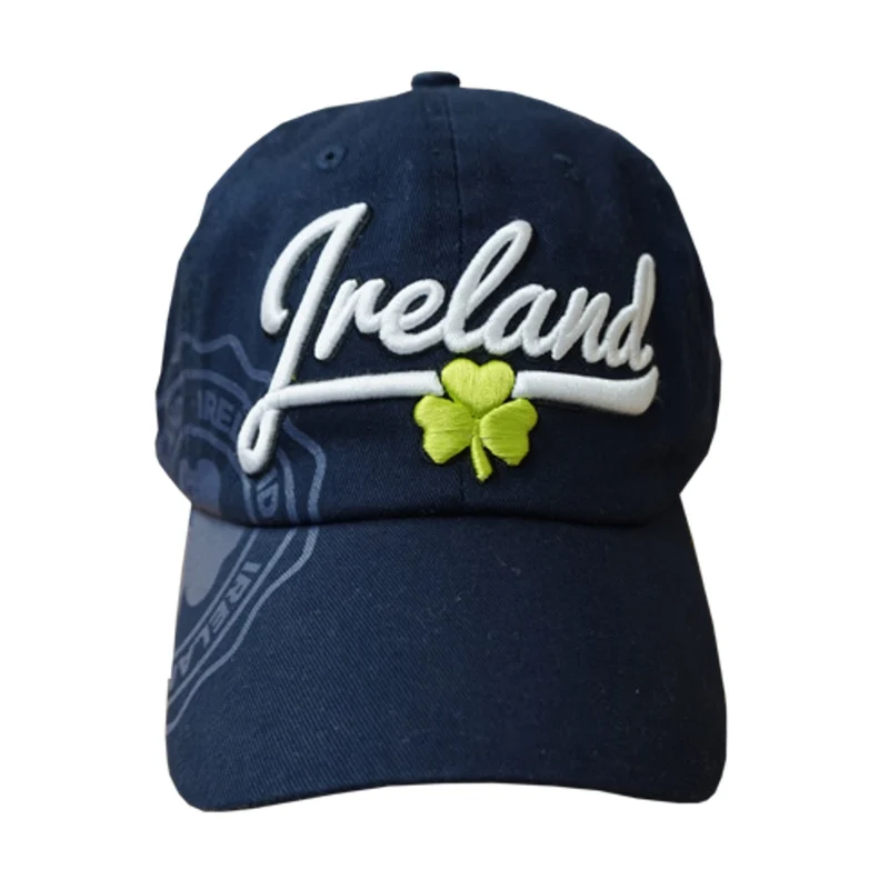Ireland Script Shamrock Cap – Embroidered Irish Baseball Hat (Unisex)
