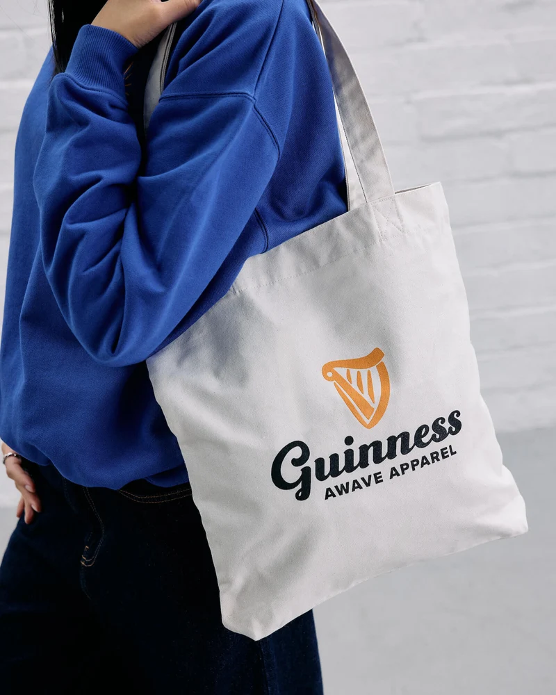Awave Cream Milk Carton Tote Bag