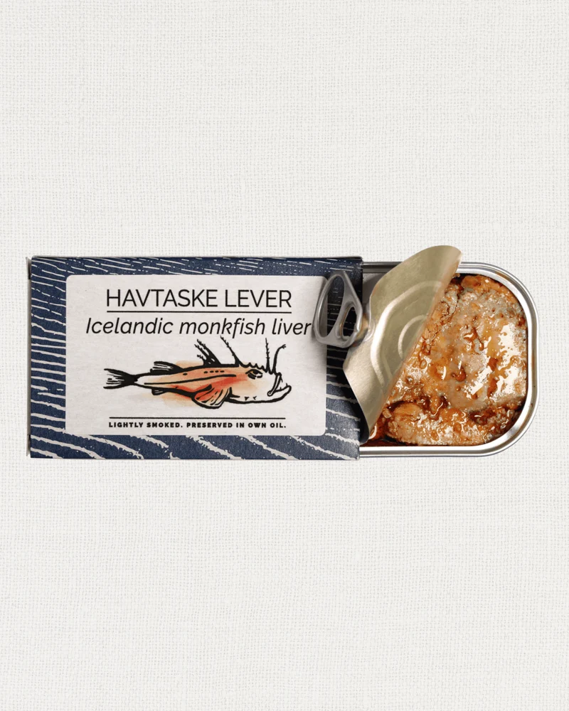 Isländische Seeteufelleber, geräuchert in eigenem Öl, 115g