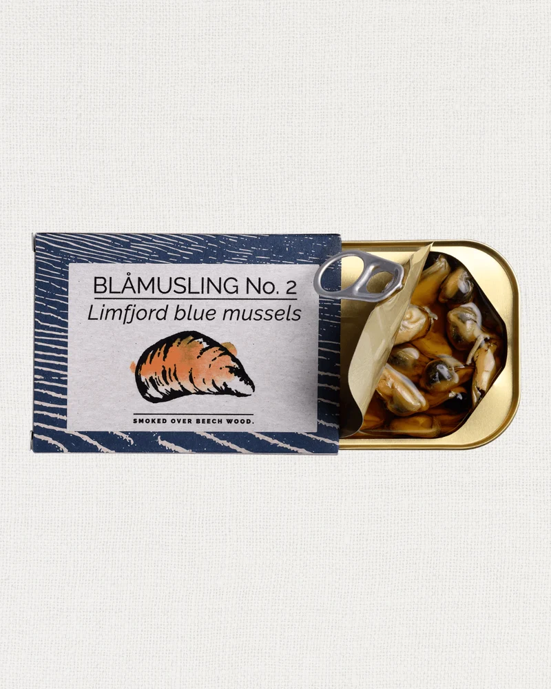 Limfjord Blaumuscheln, über Buchenholz geräuchert, 100g