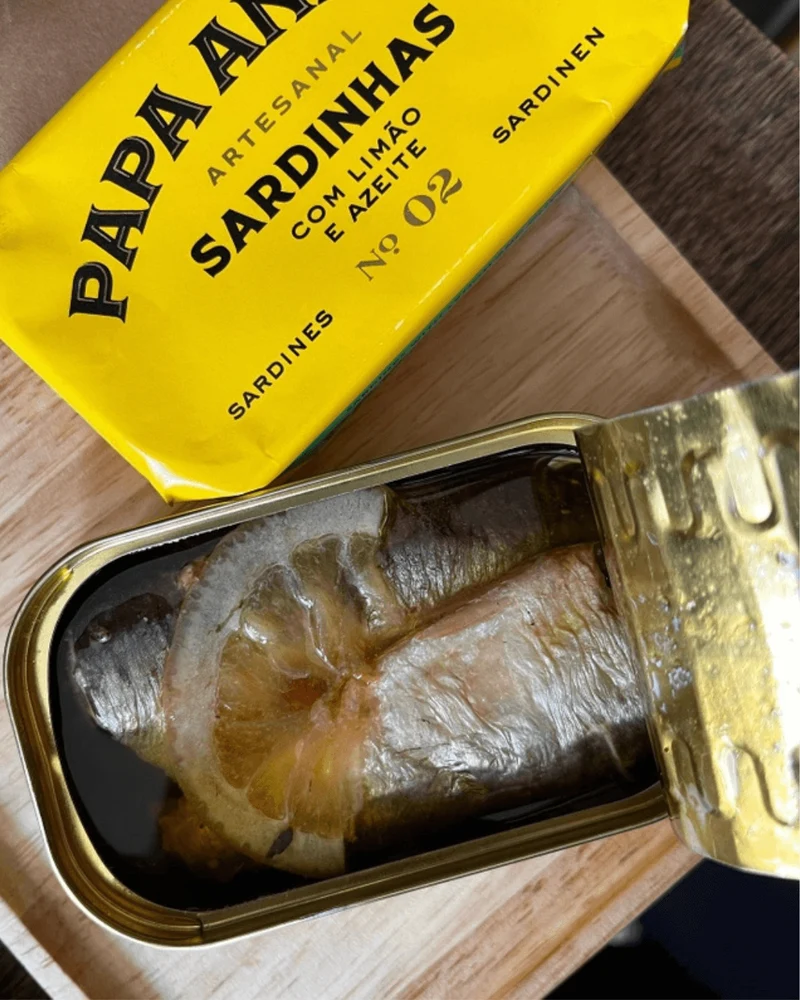 Sardinen mit Zitrone in nativem Olivenöl, 80g