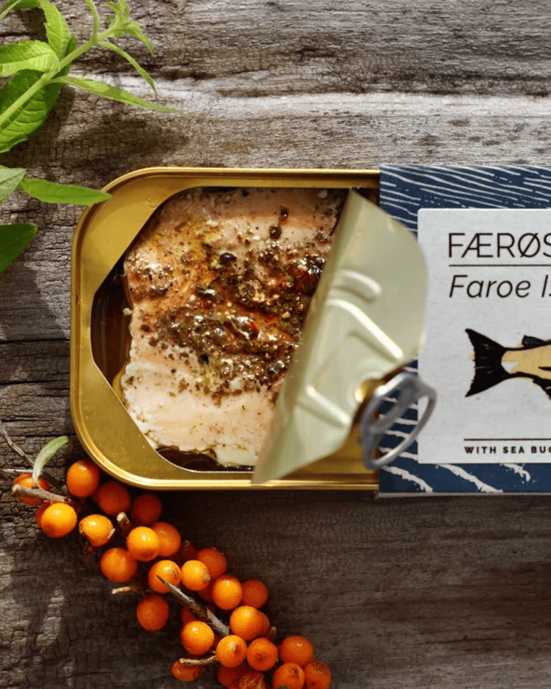 Lachs mit Sanddorn und Zitronenverbene, 110g