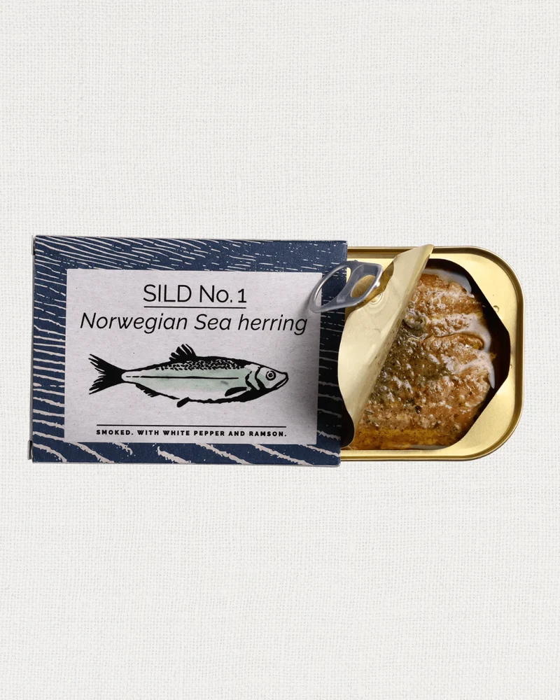 Geräucherter Hering mit Pfeffer und Bärlauch, 100g