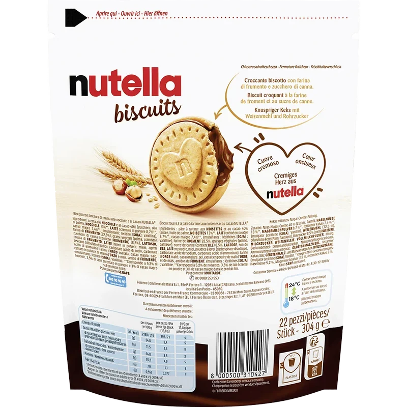 Ferrero Nutella Biscuits