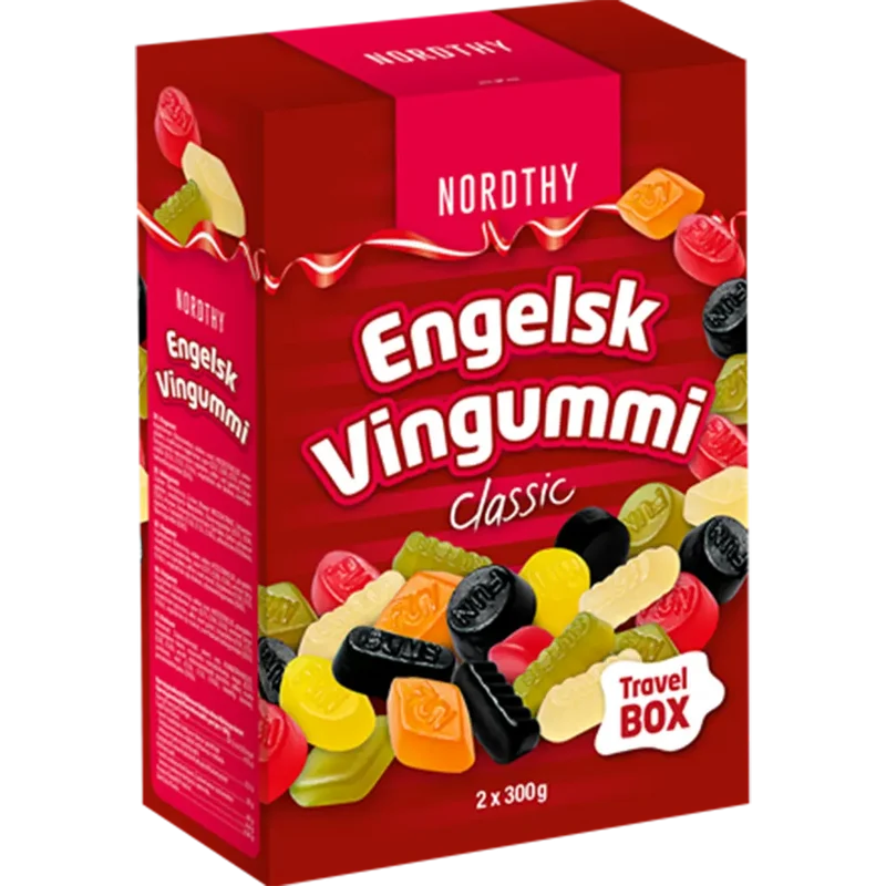 Nordthy Travel Box Engelsk Vingummi