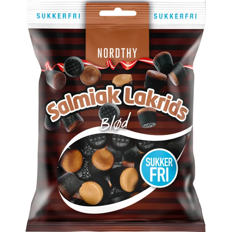 Nordthy Zuckerfrei Salmiak Lakrids Blød
