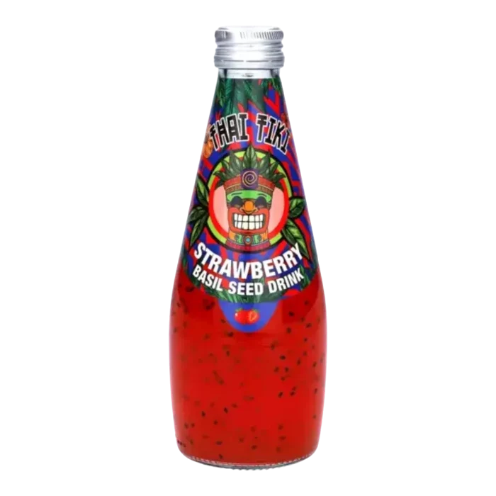 Thai Tiki Basil Seed Drink Strawberry 290ml