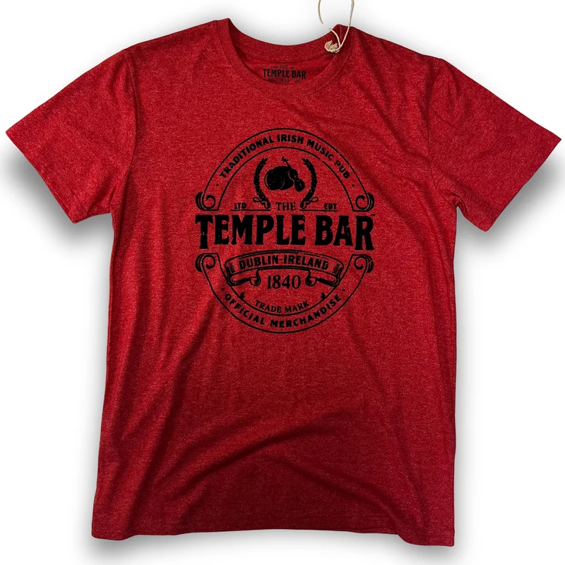 Temple Bar T-shirt Red Melange