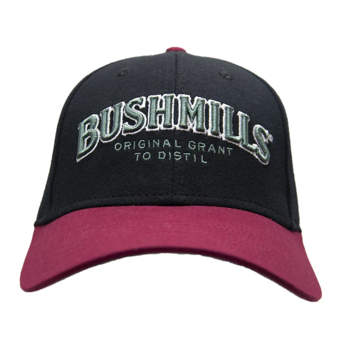 Bushmills Black & Burgundy Baseball Cap