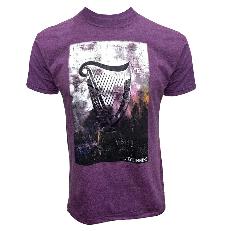 GUINNESS HARP T-SHIRT (PURPLE)