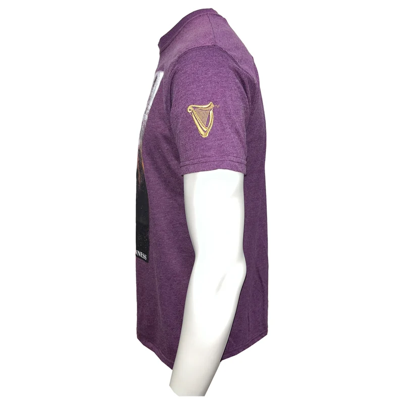 GUINNESS HARP T-SHIRT (PURPLE)