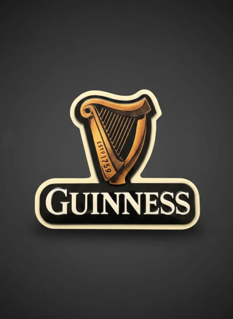 GUINNESS HARP RESIN MAGNET