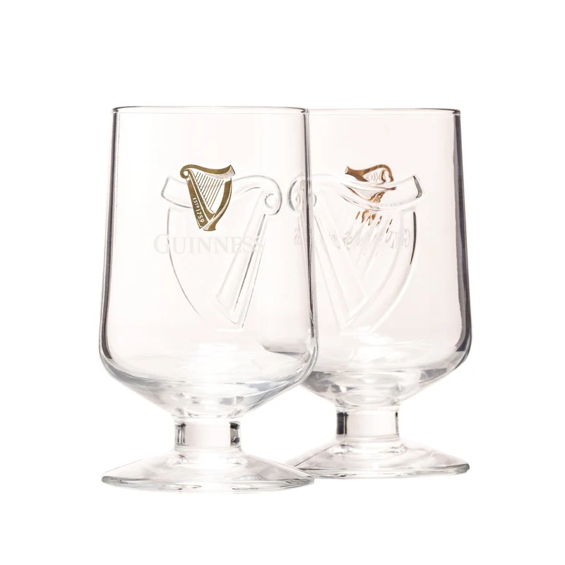 Guinness 2pk Embossed Goblet Glass