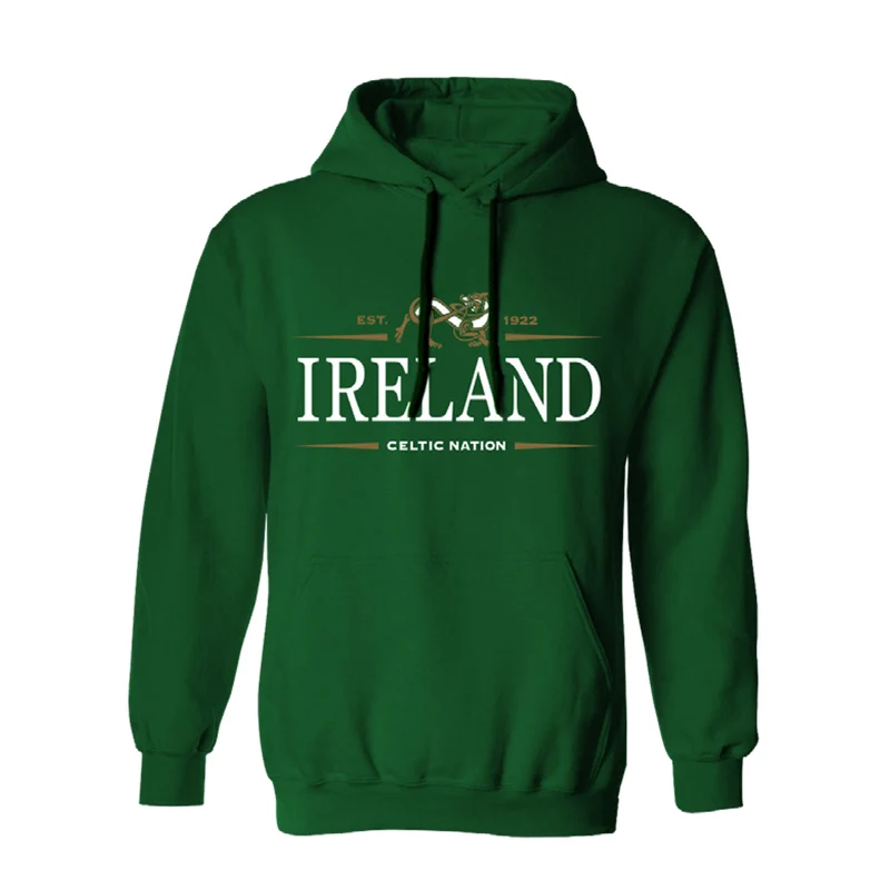 Ireland Celtic Nation Hoodie – Vintage Heritage Graphic Pullover (Unisex)