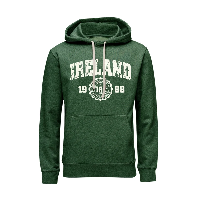 Ireland Vintage Distressed Hoodie – 1988 Athletic Crest Pullover (Unisex)
