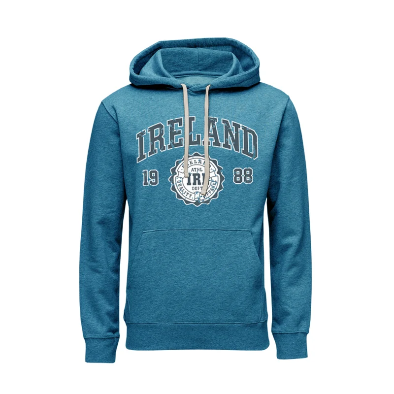 Ireland Vintage Distressed Hoodie – 1988 Athletic Crest Pullover (Unisex)